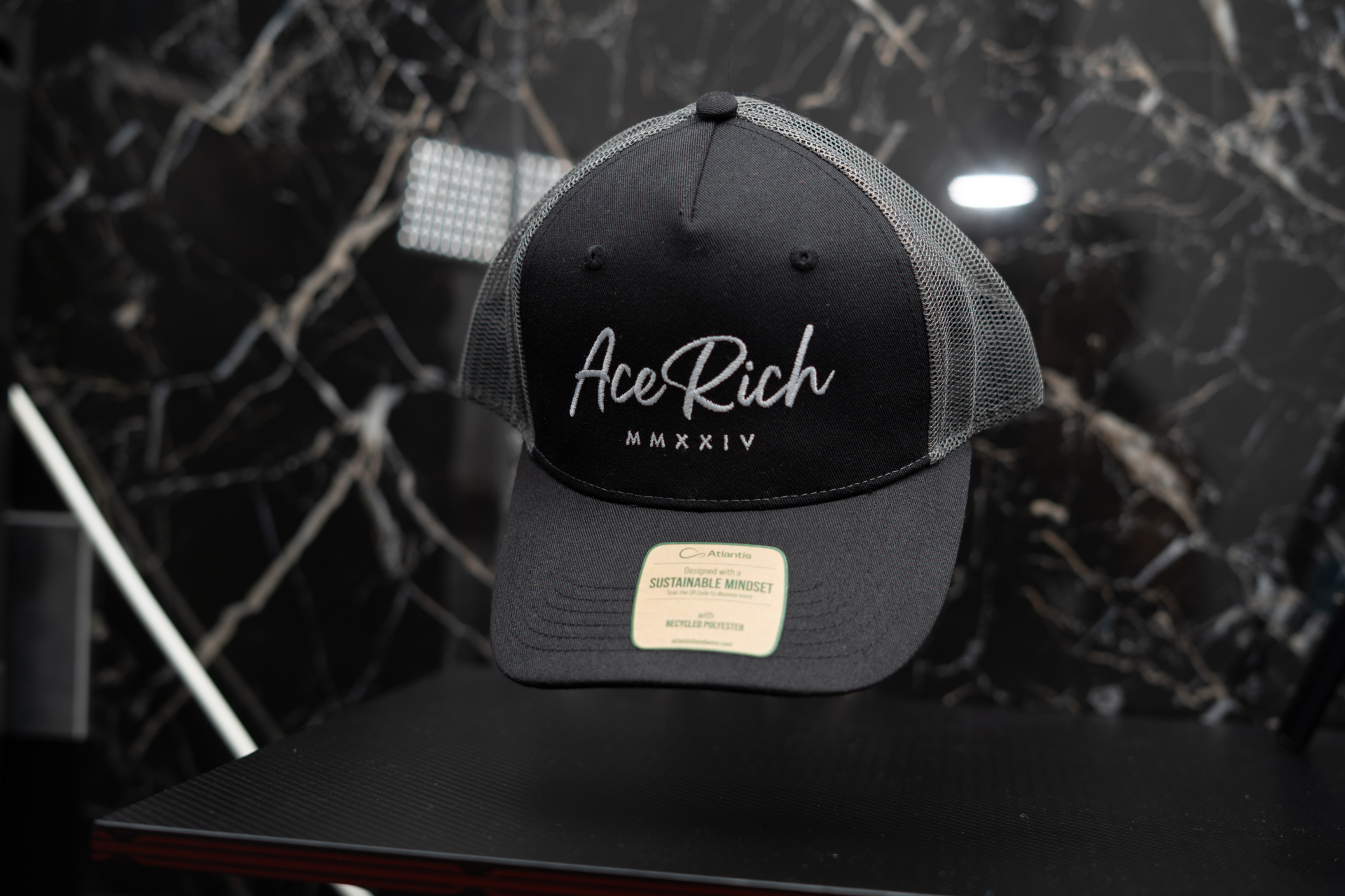 AceRich charcoal trucker cap